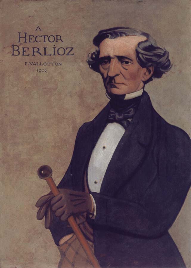 Portrait decoratif of Hector Berlioz